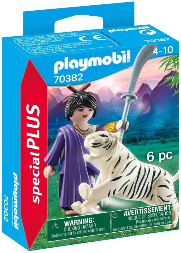 Figurka Playmobil 70382 Asijská bojovnice s tygrem