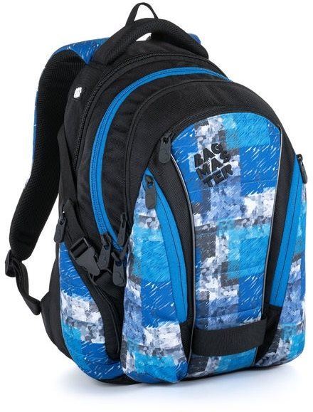 Školní batoh BAGMASTER BAG 21 A studentský batoh - světle modrý