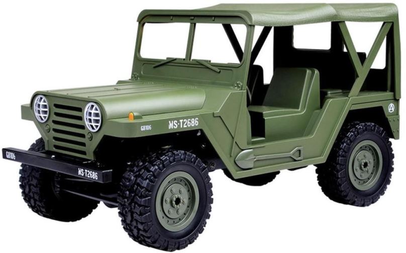 RC auto S-Idee Americký jeep M151 zelený