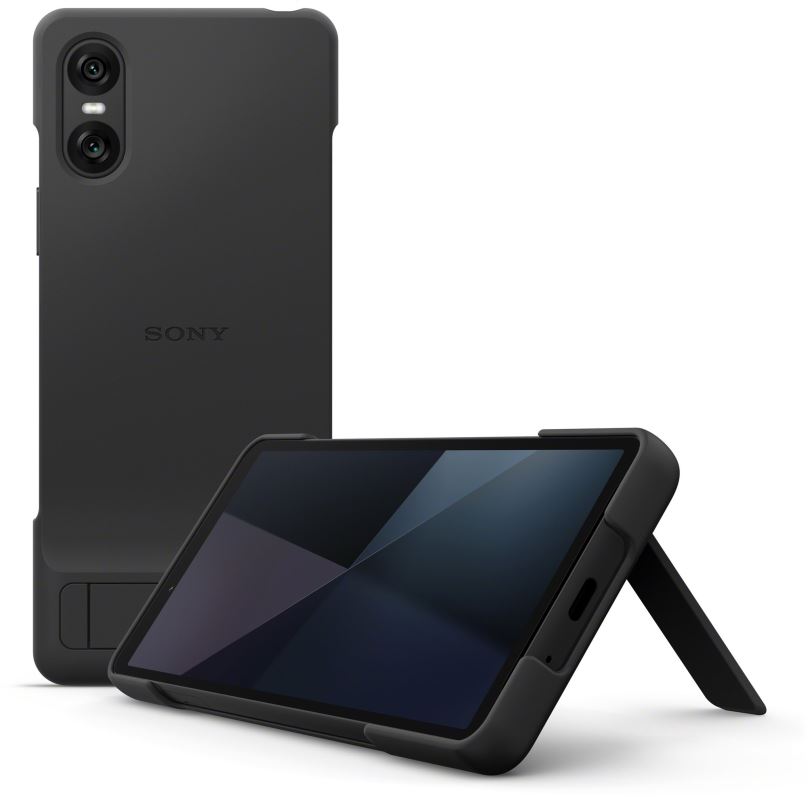 Kryt na mobil Sony kryt se stojánkem pro Xperia 10 VI černý