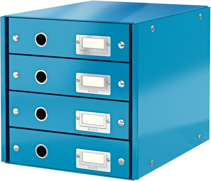 Zásuvkový box LEITZ Click & Store WOW, 4dílný, modrý