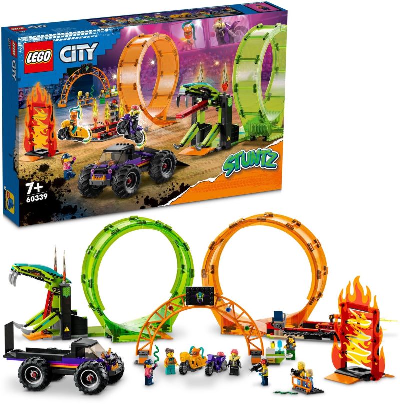 LEGO stavebnice LEGO® City 60339 Kaskadérská dvojitá smyčka