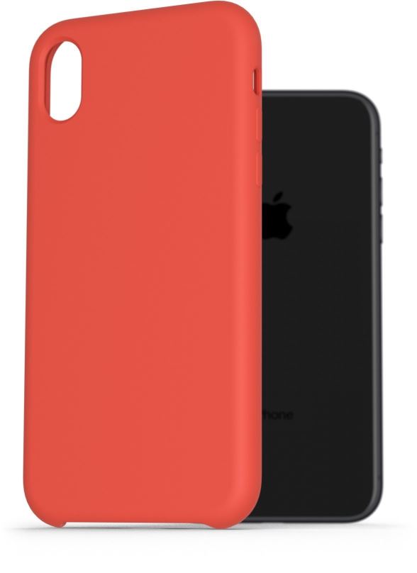 Kryt na mobil AlzaGuard Premium Liquid Silicone Case pro iPhone Xr červené