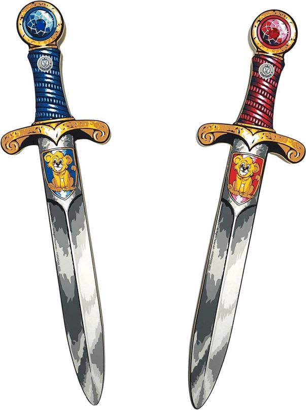 Meč Liontouch Malý Lev set mečů, modrý a červený