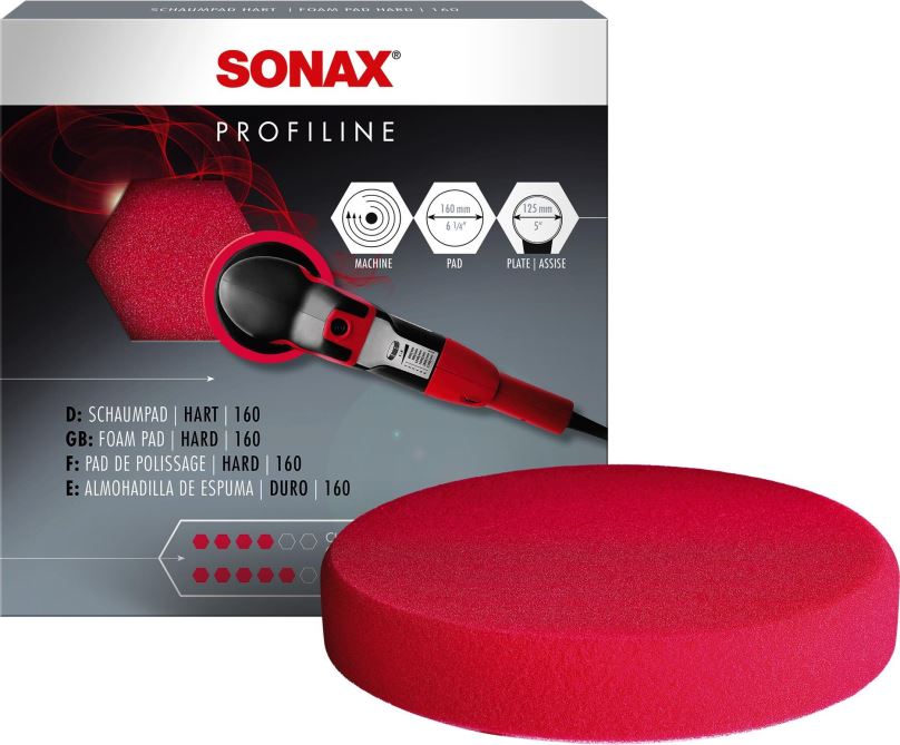 Brusný kotouč Sonax Profiline Kotouč červený brusný - 160 mm