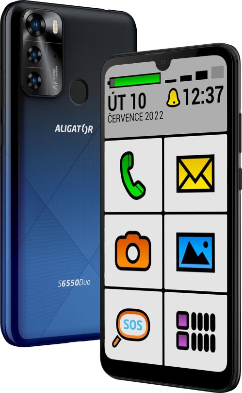 Mobilní telefon Aligator S6550 SENIOR modrý