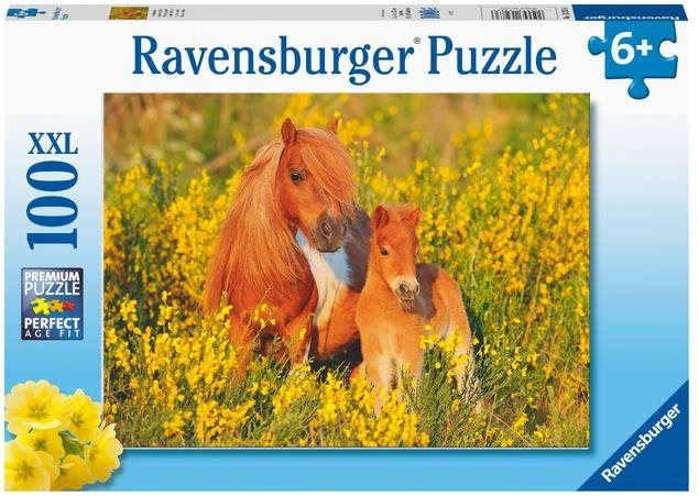 Puzzle Ravensburger puzzle 132836 Shetladnský poník 100 dílků