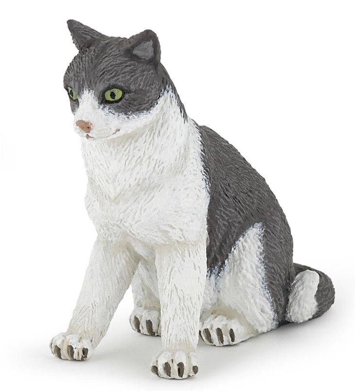 Figurka PAPO Kočka černobílá