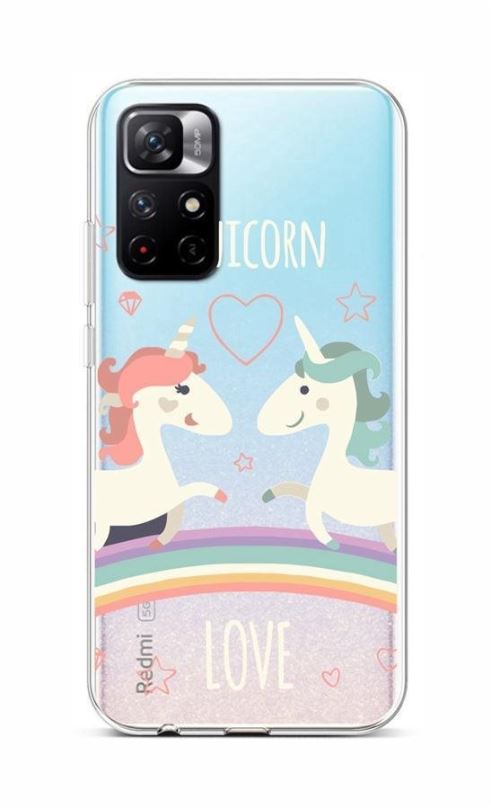 Kryt na mobil TopQ Xiaomi Redmi Note 11 silikon Unicorn Love 67324