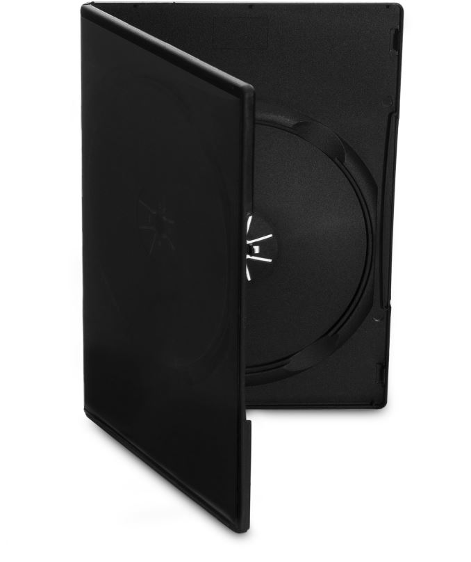 Obal na CD/DVD Cover IT Krabička na 2ks - černá, slim, 9mm,10ks/bal