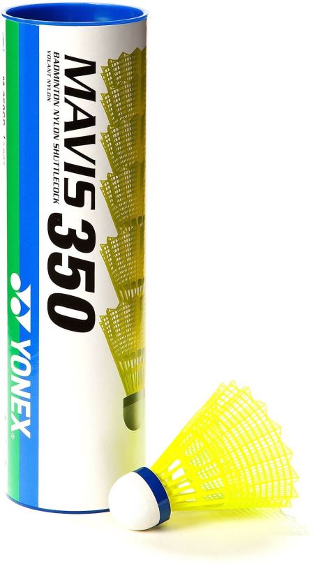 Badmintonový míč Yonex Mavis 350 žluté/pomalé