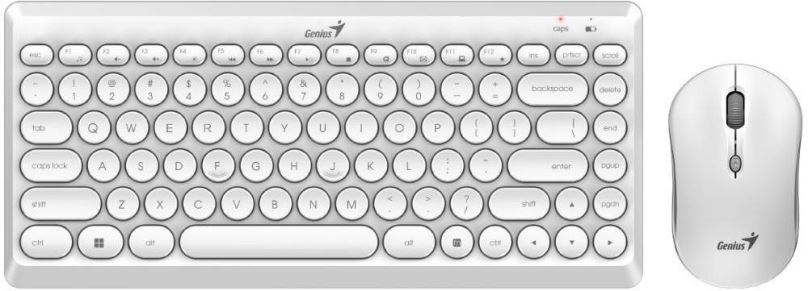 Genius bezdrátový set klávesnice a myši LuxeMate Q8000 white