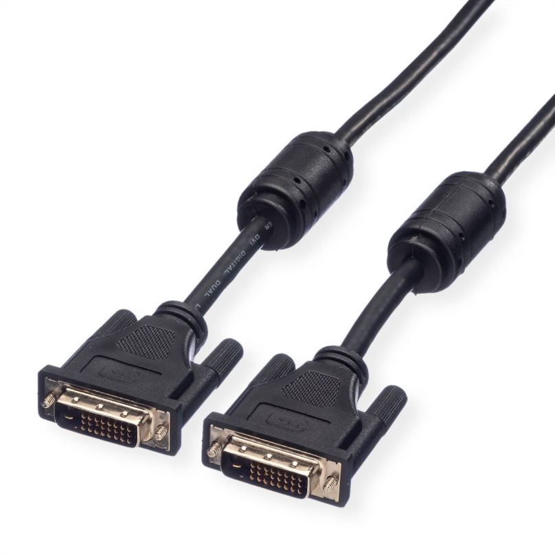Roline DVI kabel, DVI-D(M) - DVI-D(M), dual link, s ferity, 3m