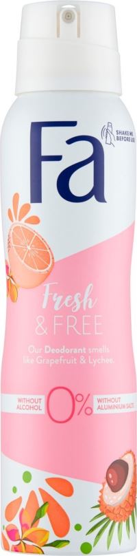 Deodorant FA Fresh & Free Grapefruit & Lychee 150 ml