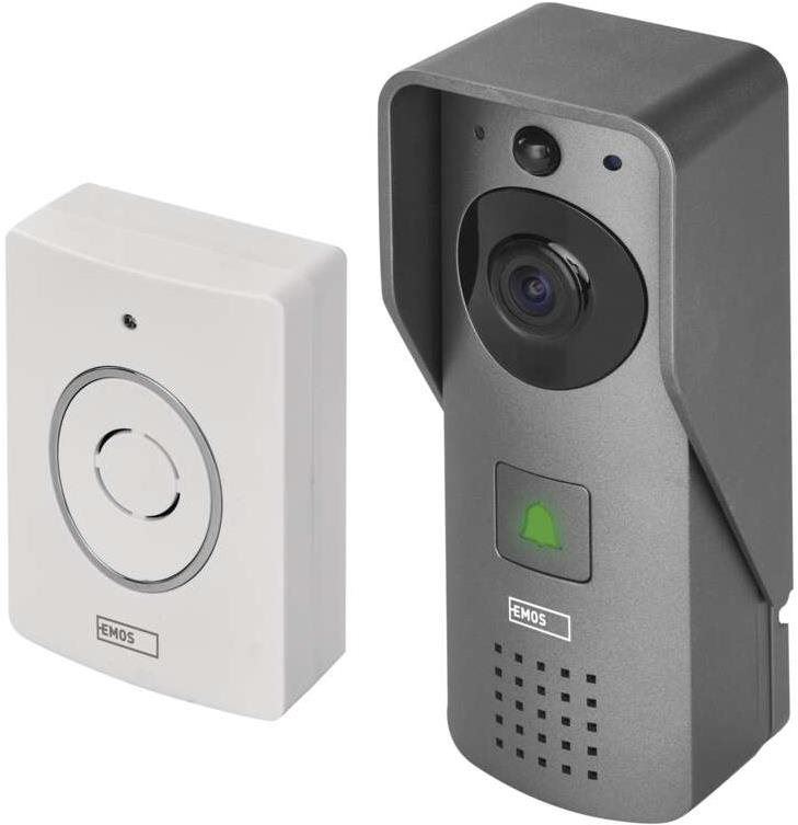 Videozvonek EMOS GoSmart Domovní bezdrátový videozvonek IP-09C s wifi