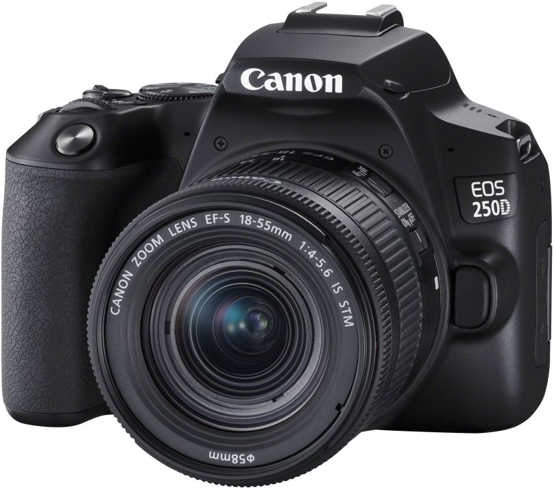 Digitální fotoaparát Canon EOS 250D černý + EF-S 18-55 mm f/4-5.6 IS STM