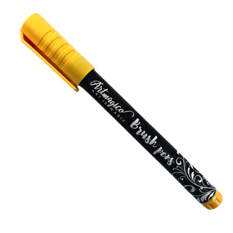 Artmagico Brush pens fixy akrylové Brush peny barvy: Sun Yellow
