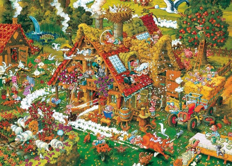 Puzzle HEYE Puzzle Cartoon Classics: Veselá farma 1000 dílků