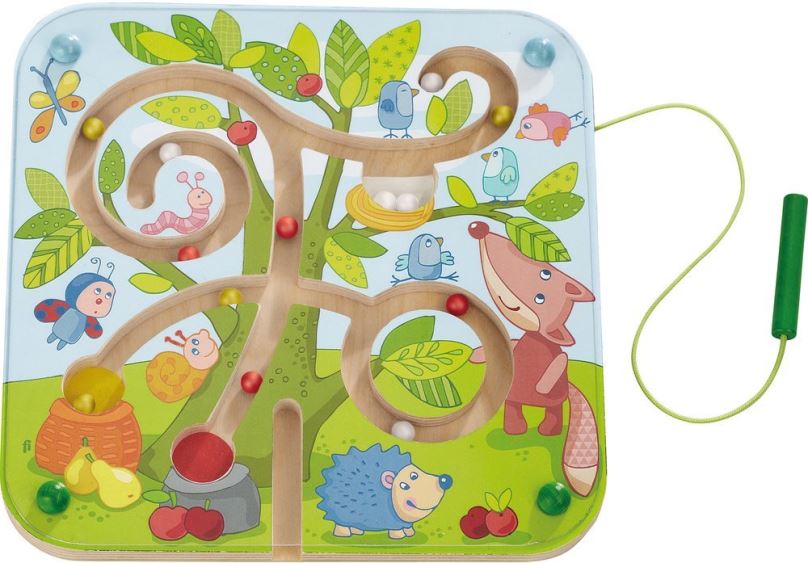 Vzdělávací hračka Haba Magnetický labyrint Ovocný strom