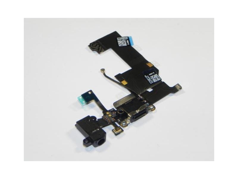 Nabíjecí port + Audio Jack konektor Flex pro Apple iPhone 5 černá