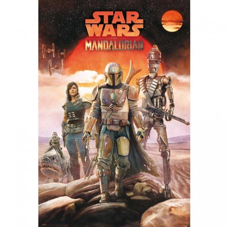 Plakát Star wars - Hvězdné války Tv Seriál The Mandalorian - Crew  - plakát