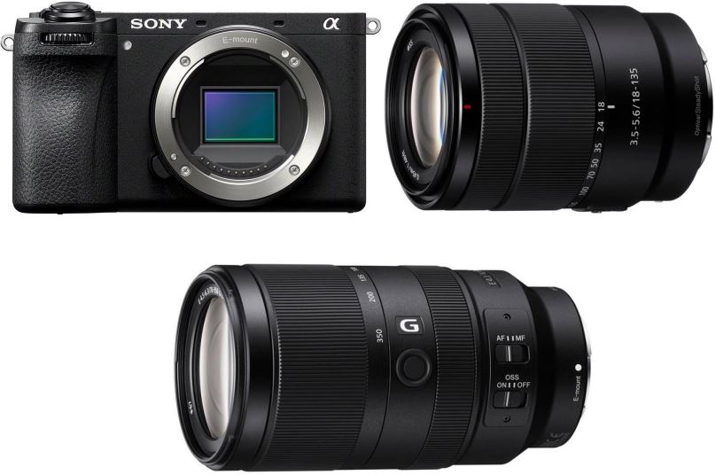 Set Sony Alpha A6700 + E 18-135mm f/3.5-5.6 + E 70-350mm f/4.5-6.3 G OSS