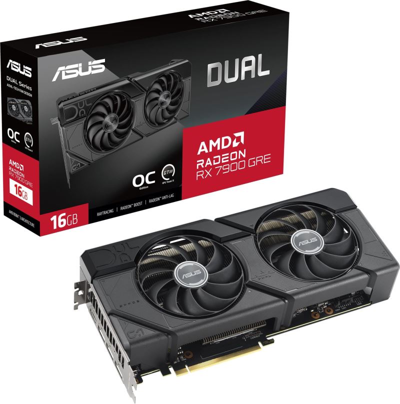 Grafická karta ASUS DUAL Radeon RX 7900 GRE O16G