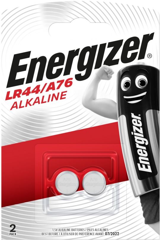 Knoflíková baterie Energizer Speciální alkalická baterie LR44 / A76 2kusy