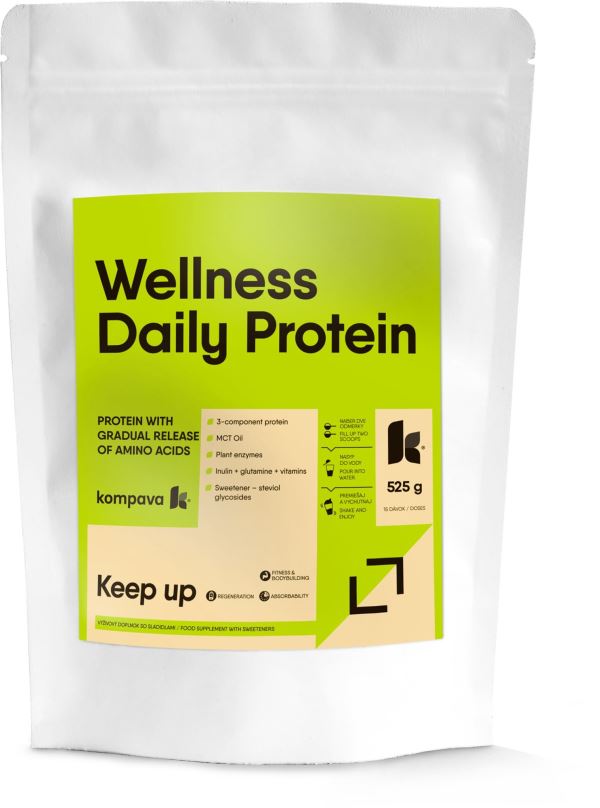 Protein Kompava Wellness Daily Protein 525g, čokoláda