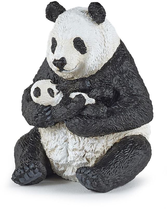 Figurka PAPO Panda chovající mládě