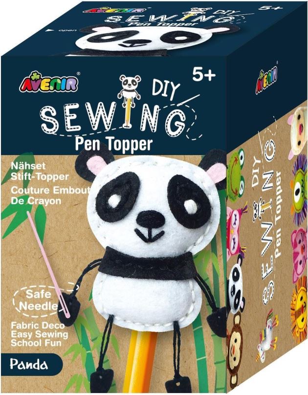 Šití pro děti Ušij si násadu na tužku - Panda