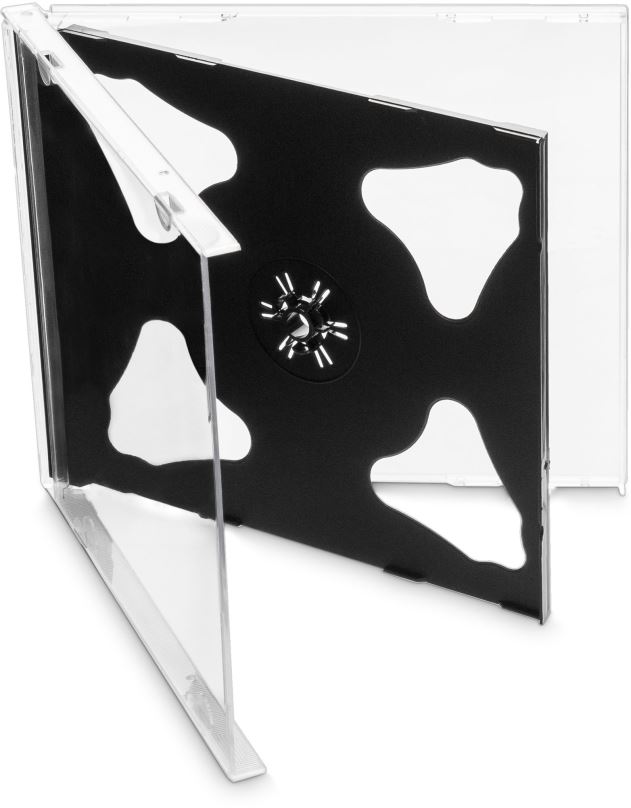 Obal na CD/DVD Cover IT Krabička na 2ks - černá, 10mm, 10ks/bal
