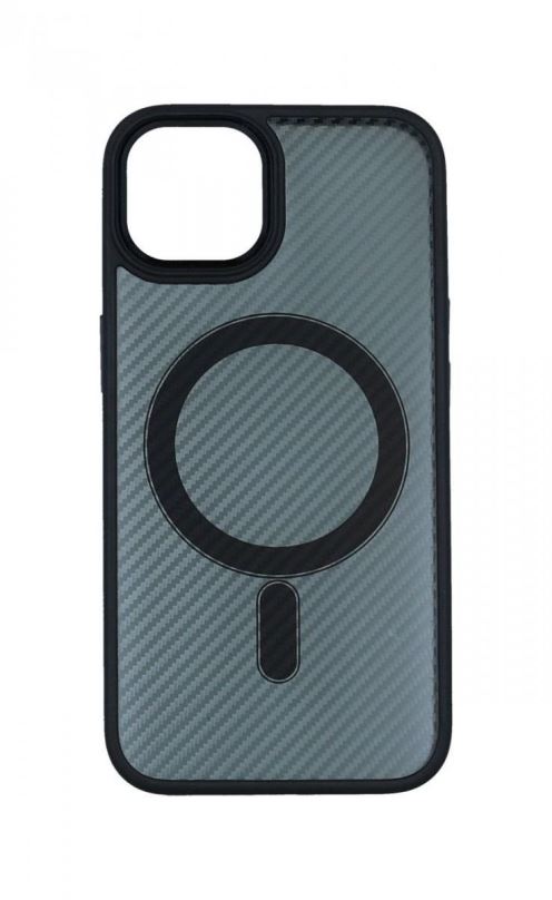 Kryt na mobil TopQ Kryt Magnetic Carbon iPhone 13 pevný tmavý 86989