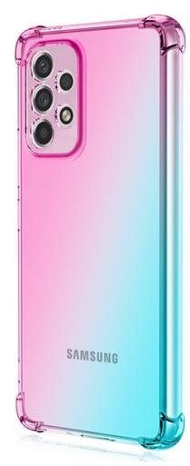 Kryt na mobil TopQ Kryt Samsung A23 5G Shock duhový mentolovo-růžový 87133