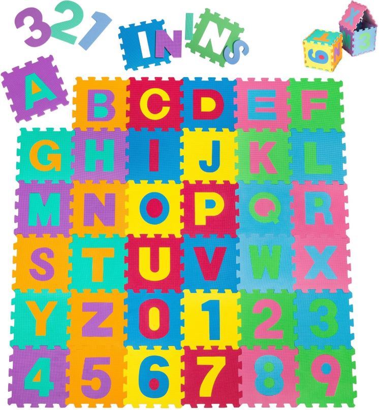 Pěnové puzzle Hrací puzzle koberec barevný