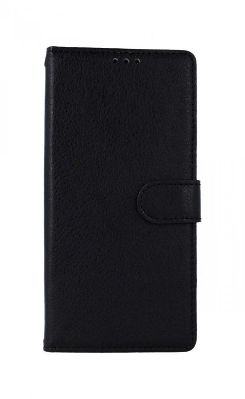 Kryt na mobil TopQ Xiaomi Redmi 9 knížkový černý s přezkou 51070