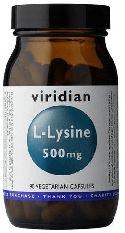 Aminokyseliny Viridian L-Lysine 90 kapslí