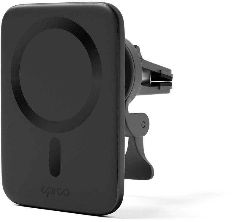MagSafe držák na mobilní telefon Epico ultratenká bezdrátová autonabíječka s podporou MagSafe - černá