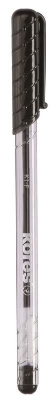 Kuličkové pero KORES K1 Pen F-0.7 mm, černé