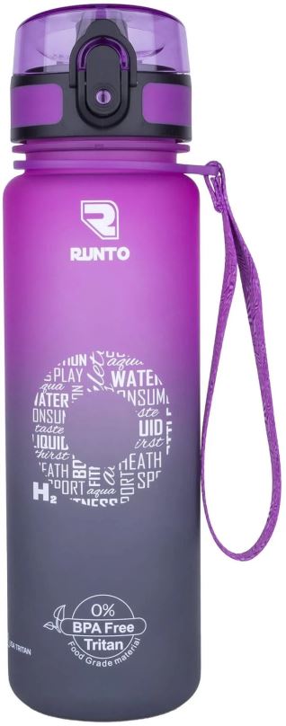 Láhev na pití Runto Space Grey Violet 500 ml