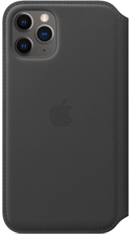 Pouzdro na mobil Apple iPhone 11 Pro Kožené pouzdro Folio černé