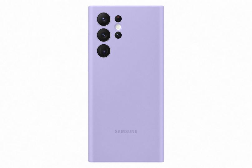Kryt na mobil Samsung Galaxy S22 Ultra 5G Silikonový zadní kryt fialový