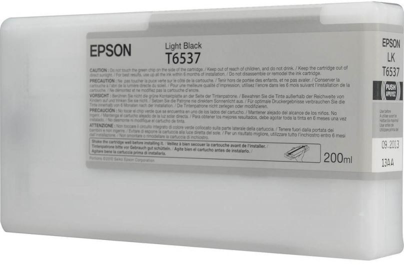 Cartridge Epson T6537 světle černá
