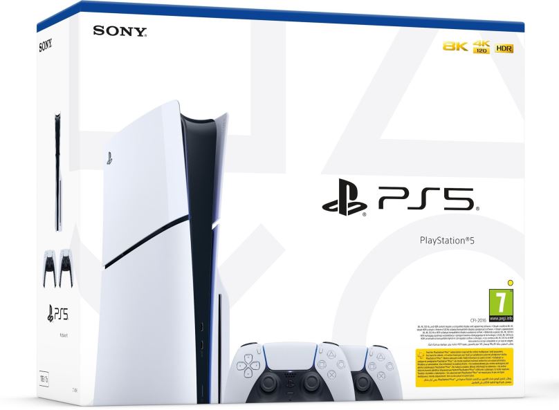 Herní konzole PlayStation 5 (Slim) + 2x DualSense Wireless Controller
