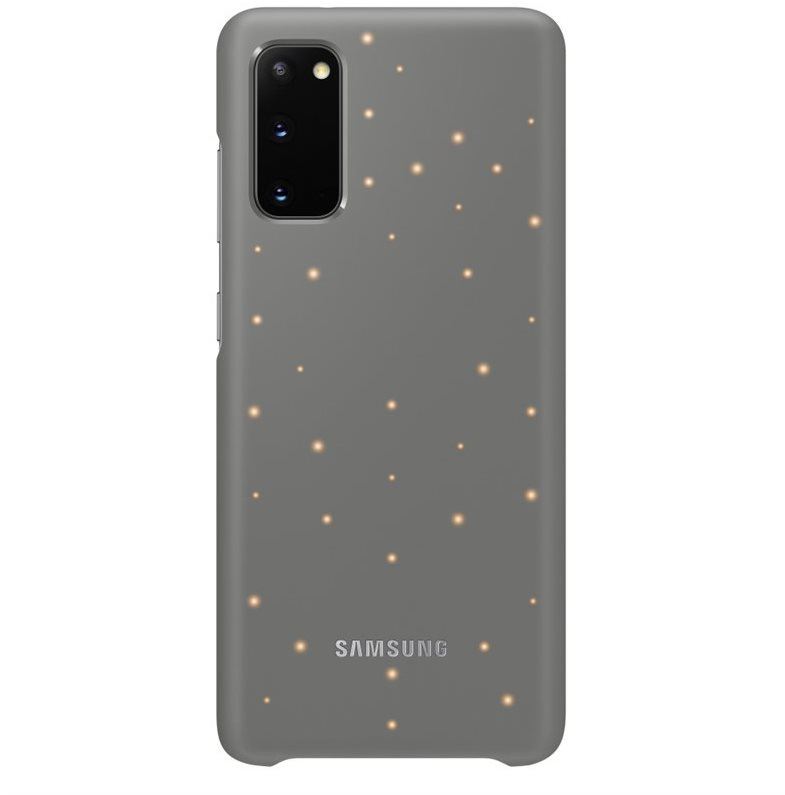 Kryt na mobil Samsung  Zadní kryt s LED diodami pro Galaxy S20 šedý