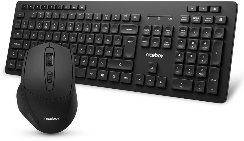 Set klávesnice a myši Niceboy OFFICE MK10 Comfort Set - CZ