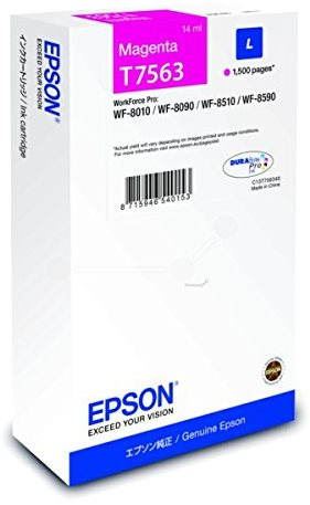 Cartridge Epson T7563 L purpurová