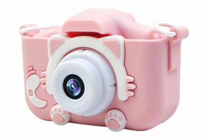Dětský fotoaparát Verk Group 18257 kočka, růžová