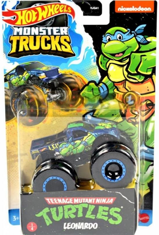 Mattel Hot Wheels® Monster Trucks Želvy Ninja LEONARDO, HKM24