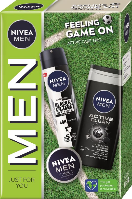 Dárková kosmetická sada NIVEA MEN Feeling Game On Set 430 ml